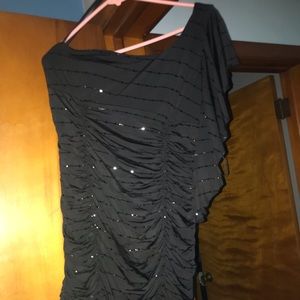 One sleeve mini dress